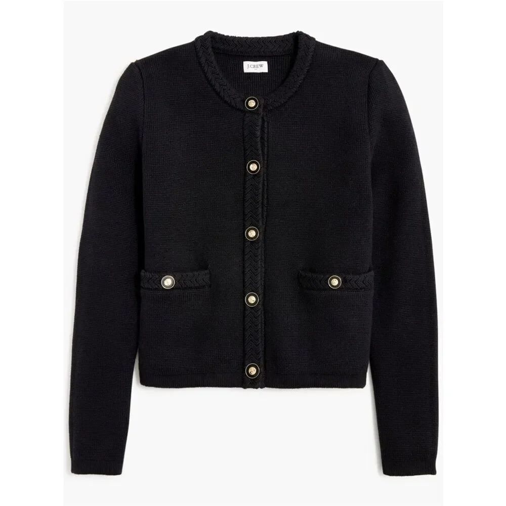 J.Crew Cotton lady jacket cardigan sweater Small